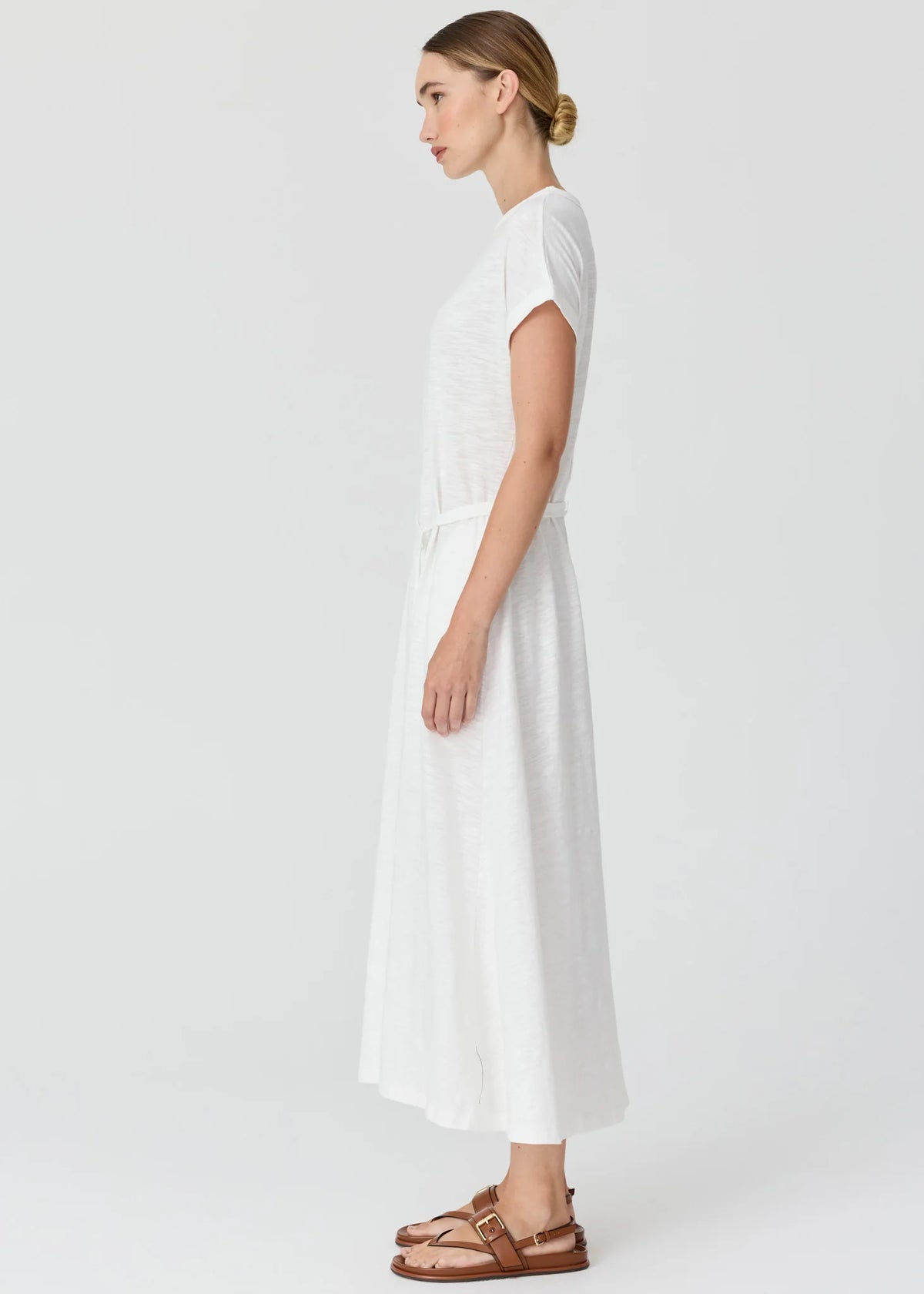 Pol Clothing - Mast Tee Dress - White