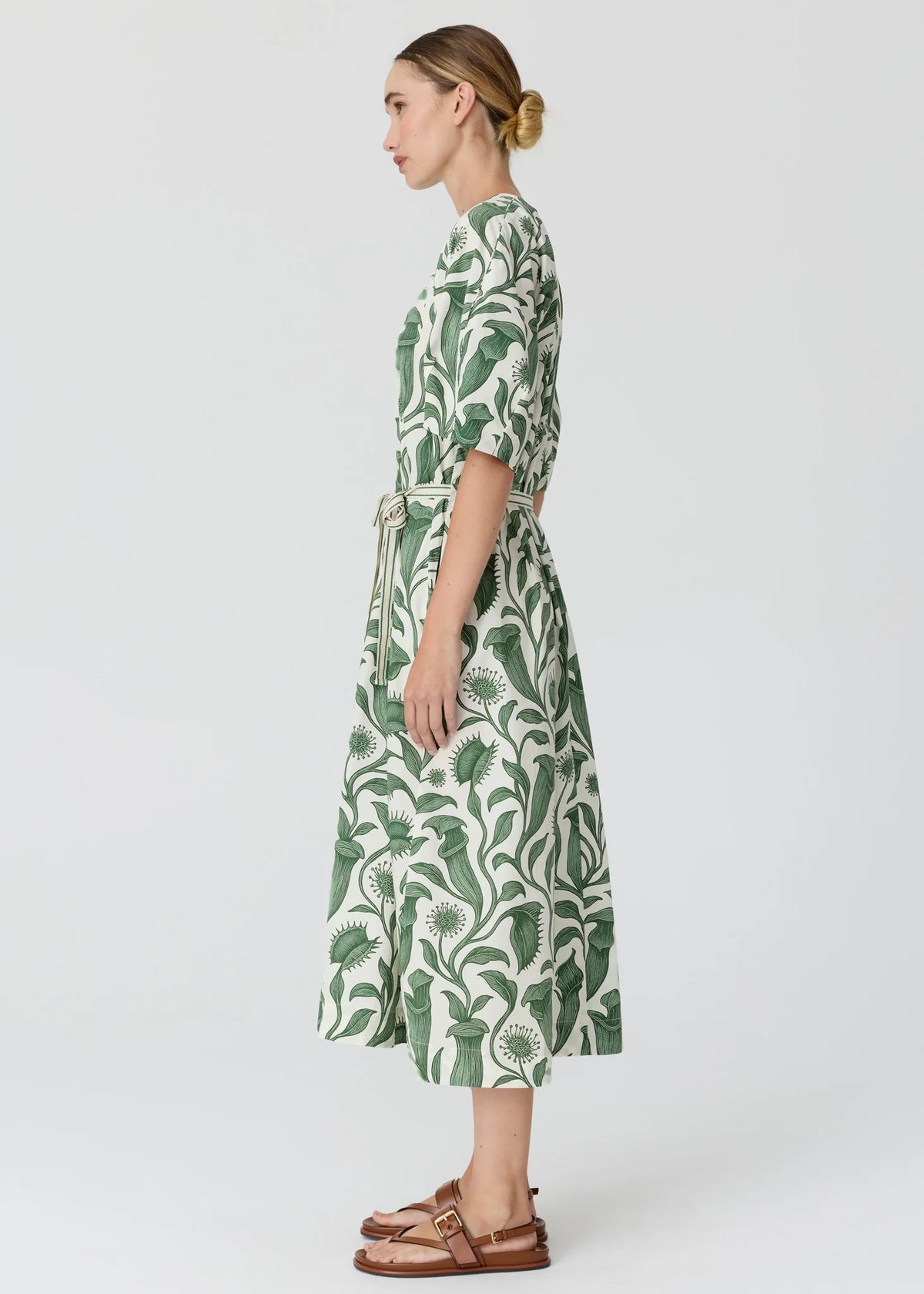 Pol clothing - Botanica Day Dress - Botanica Print