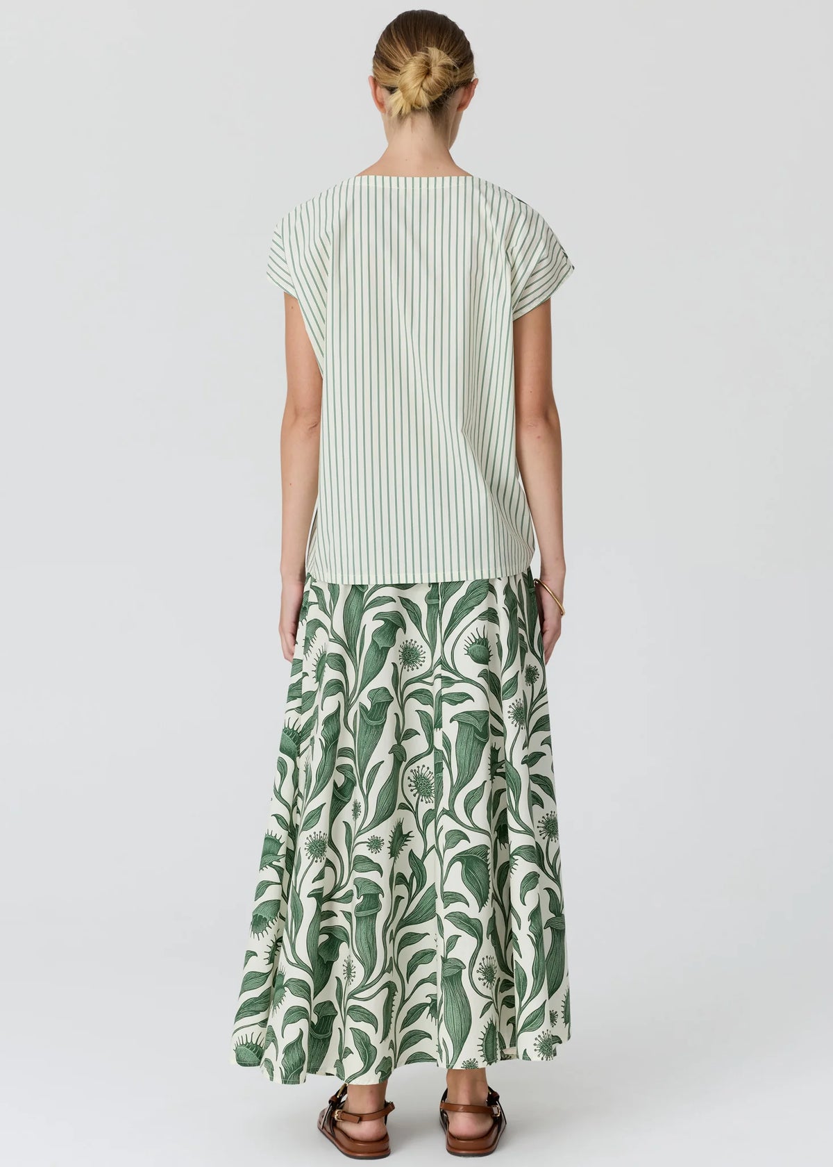 Pol Clothing - Botanica Contrast Back Top - Bontanica Print