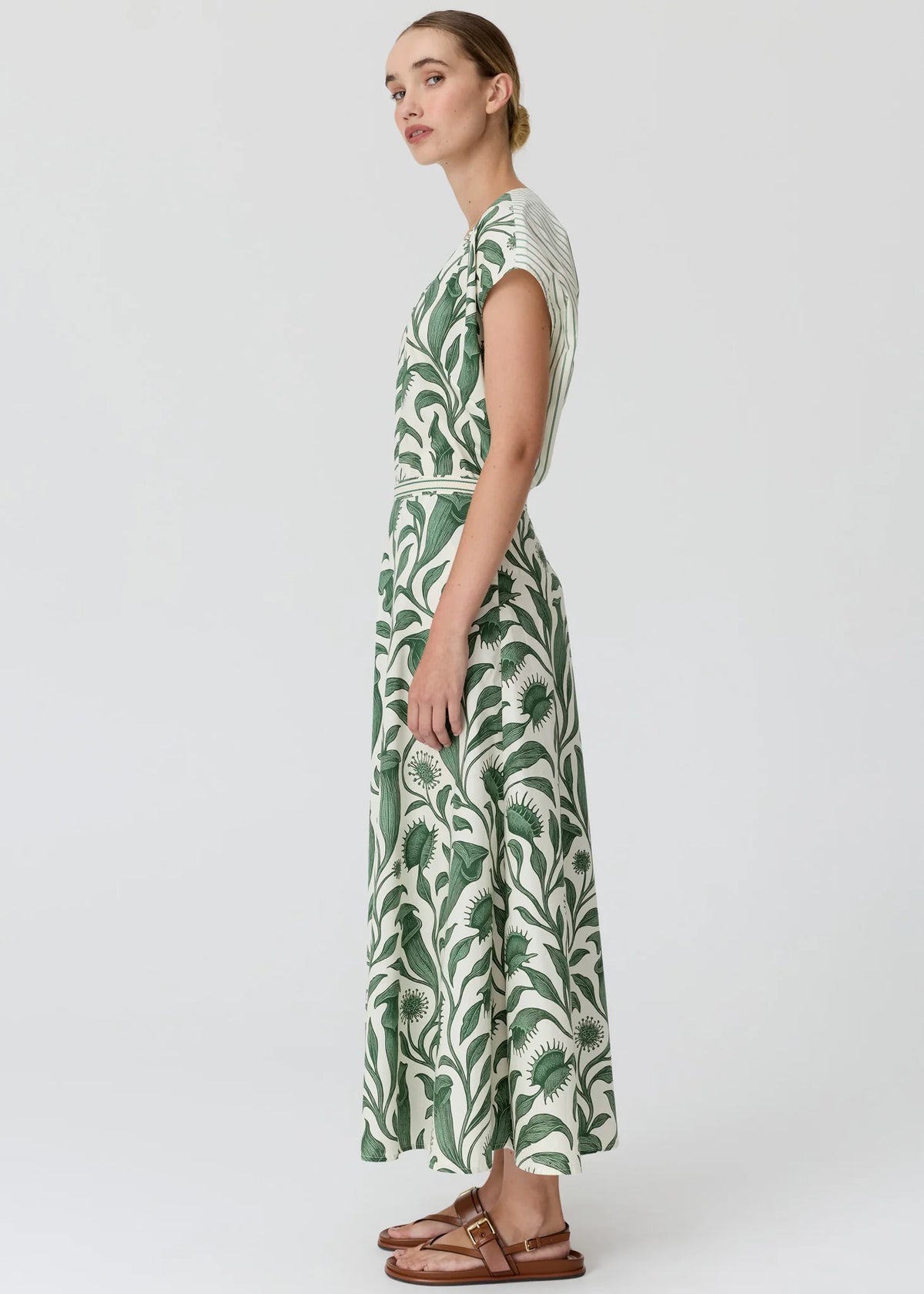 Pol Clothing - Botanica Skirt - Botanica Print