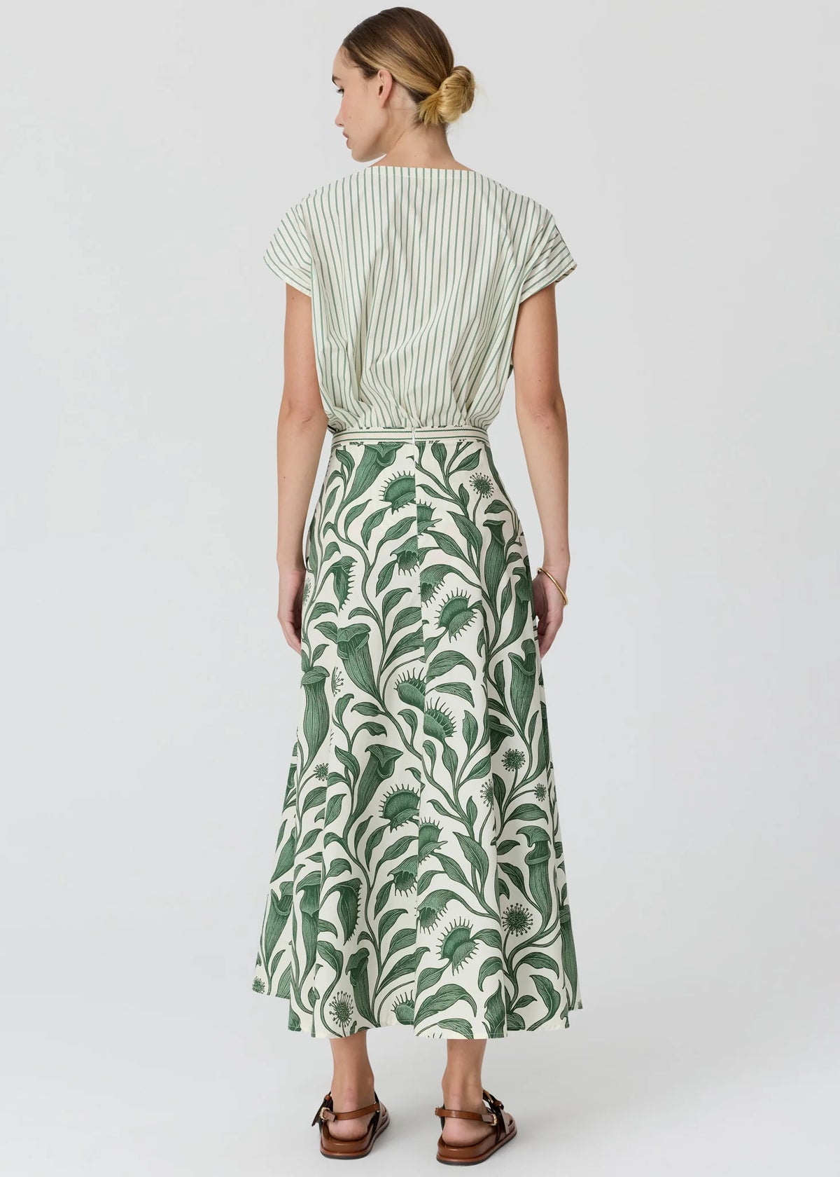 Pol Clothing - Botanica Skirt - Botanica Print