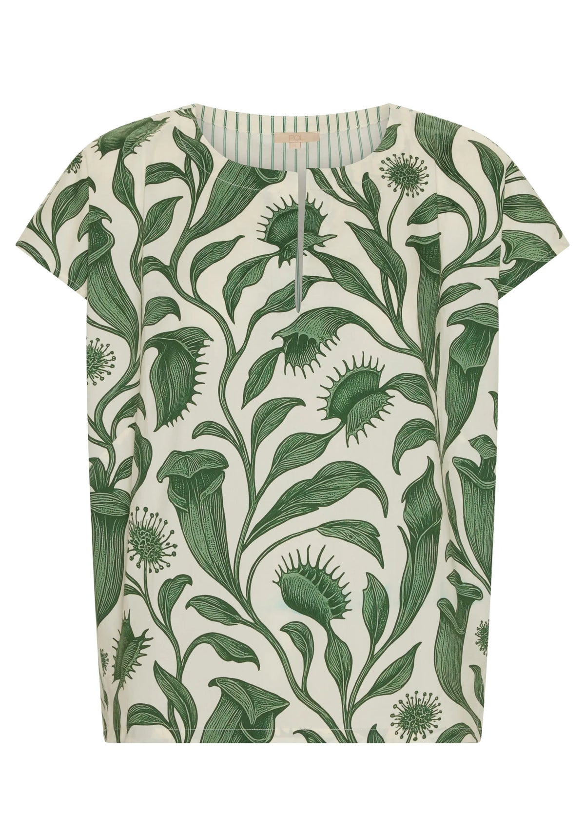 Pol Clothing - Botanica Contrast Back Top - Bontanica Print