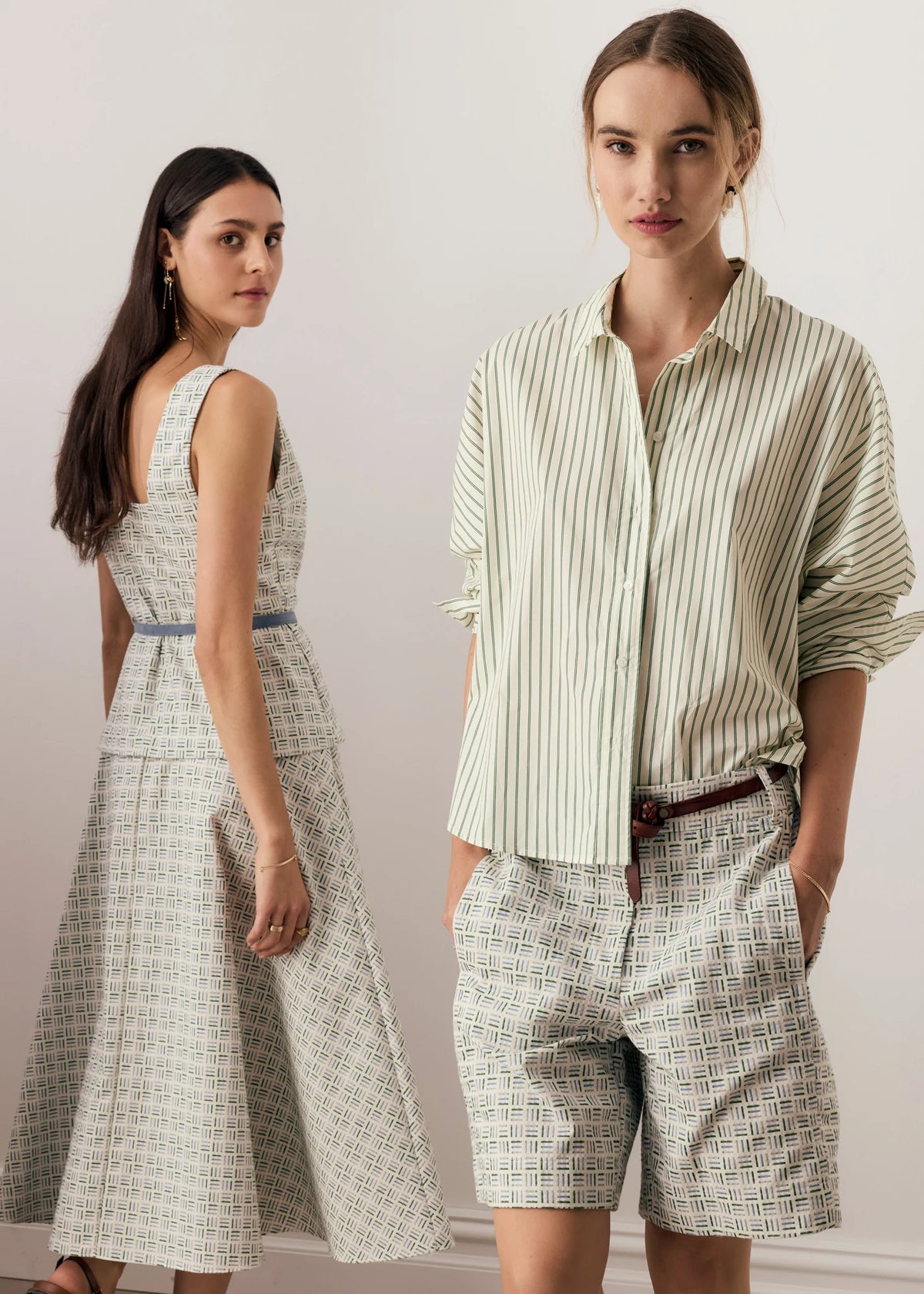 Pol Clothing - Botanica Two Way Stripe Shirt - Botanica Stripe