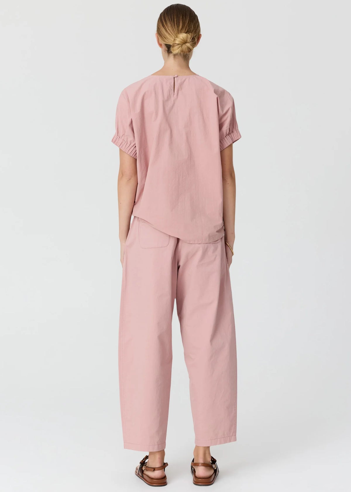 Pol Clothing - Ivy Cornley Embroidered Top - Pink Chalk