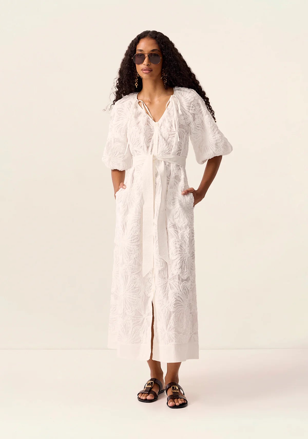 Mos the Label - Blossom Midi Dress - Ivory