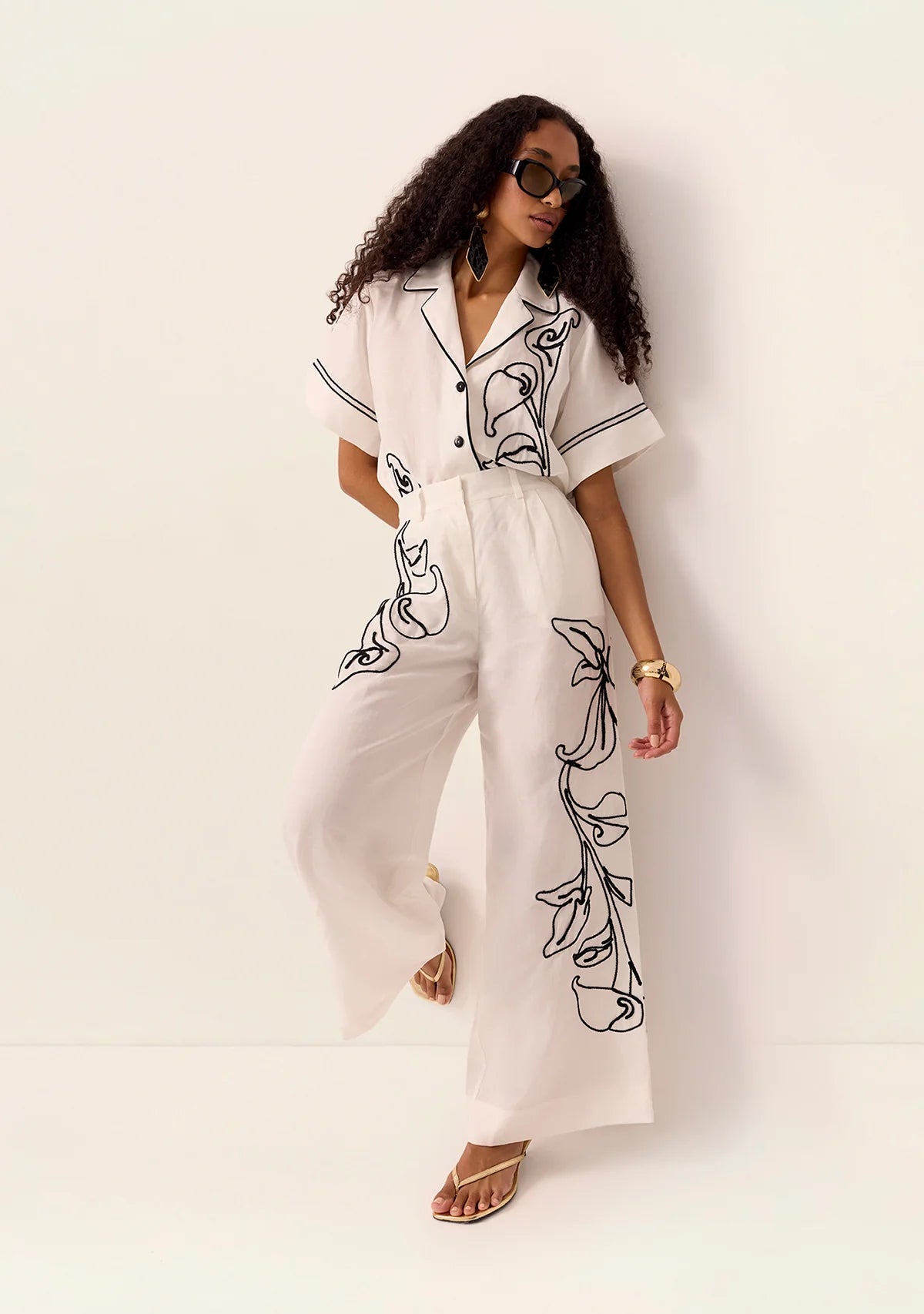 Mos the Label - Lily Embroidery Pants