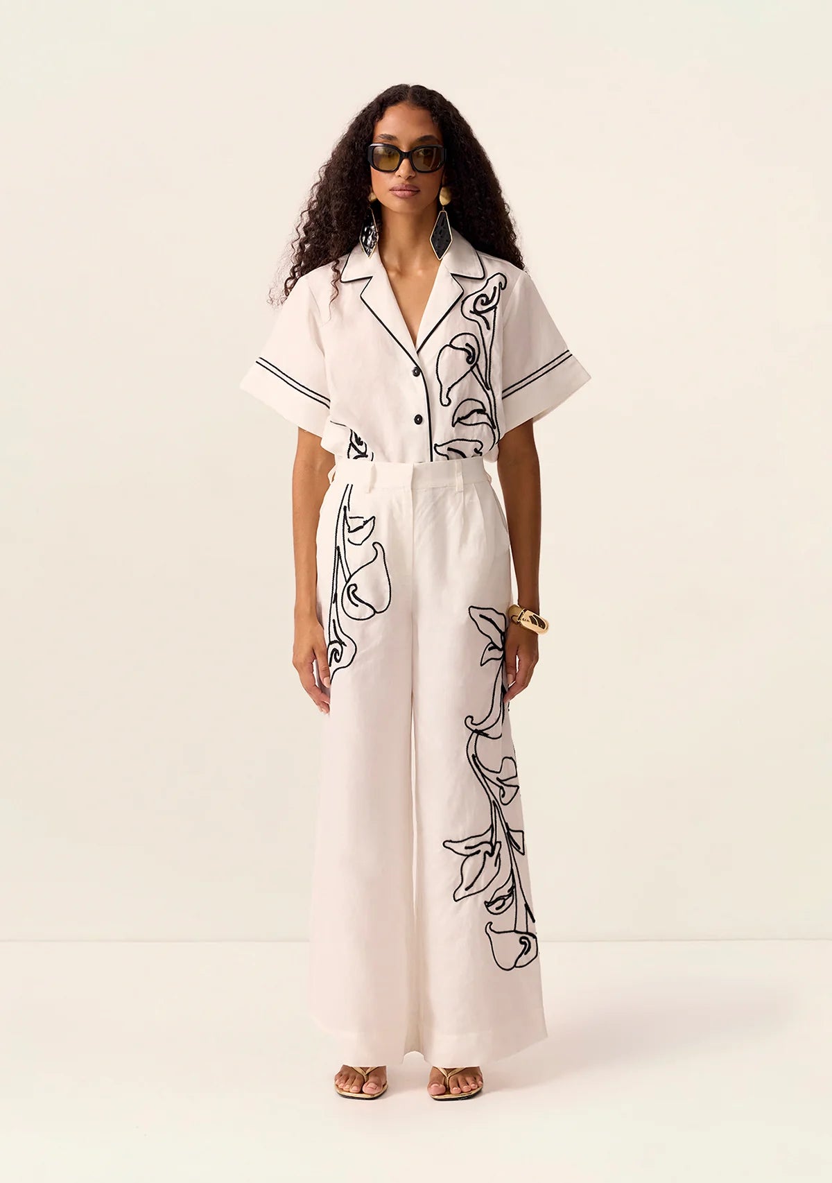 Mos the Label - Lily Embroidery Pants