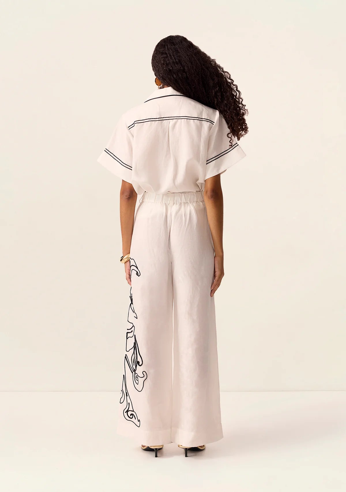 Mos the Label - Lily Embroidery Pants