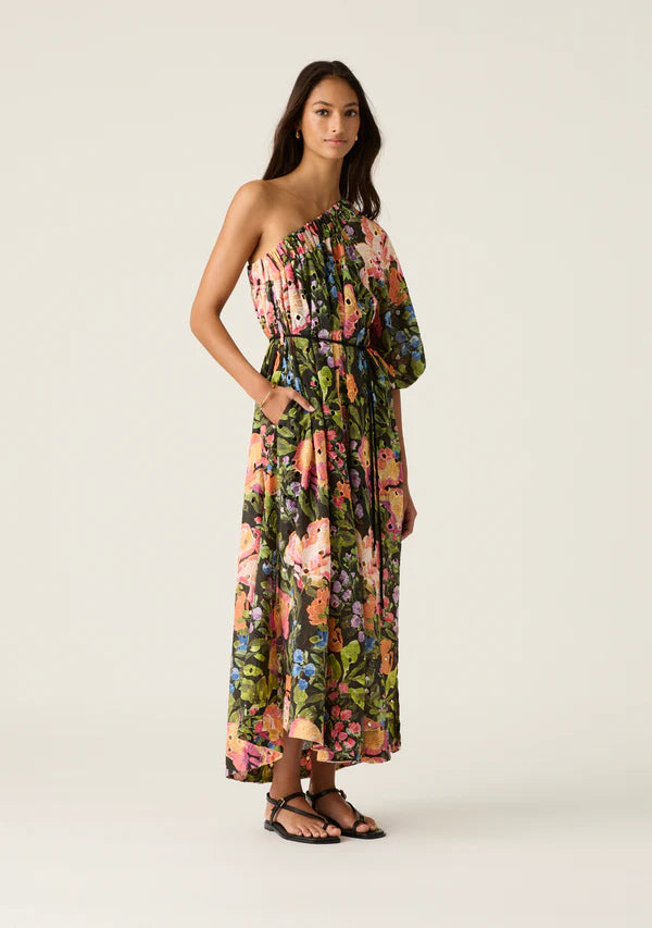 Mos the Label - Harper One Shoulder Dress -  Harper Print