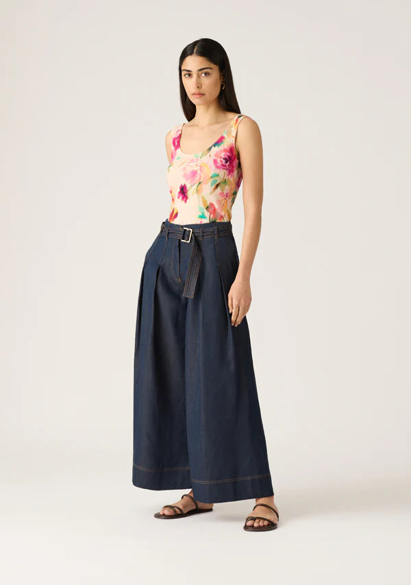 Mos the Label - Cleo Denim Wide Leg Pant - Indigo