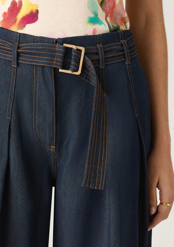 Mos the Label - Cleo Denim Wide Leg Pant - Indigo