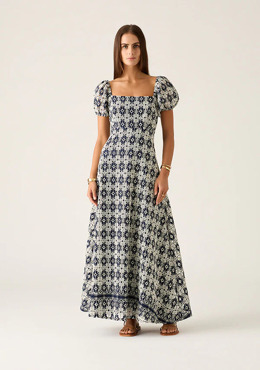 Mos the Label - Pedra Embroidery Maxi Dress