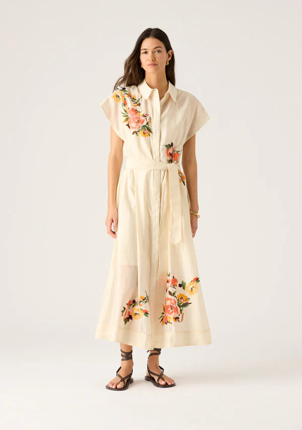 Mos - Soleil Shirt Dress - Ivory