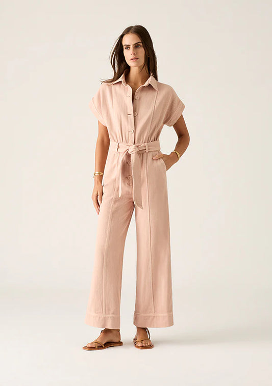 Mos the Label - Ana Denim Jumpsuit - Rose