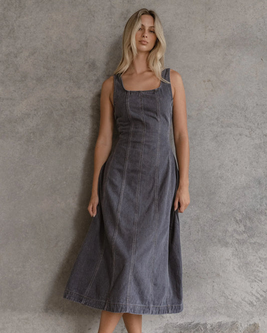 Sass -Ainsley Dress - Dark Denim