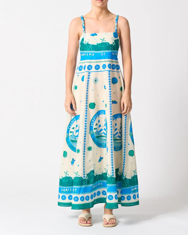 50% OFF - Walnut Melbourne - Sardinia Dress - Andiamo
