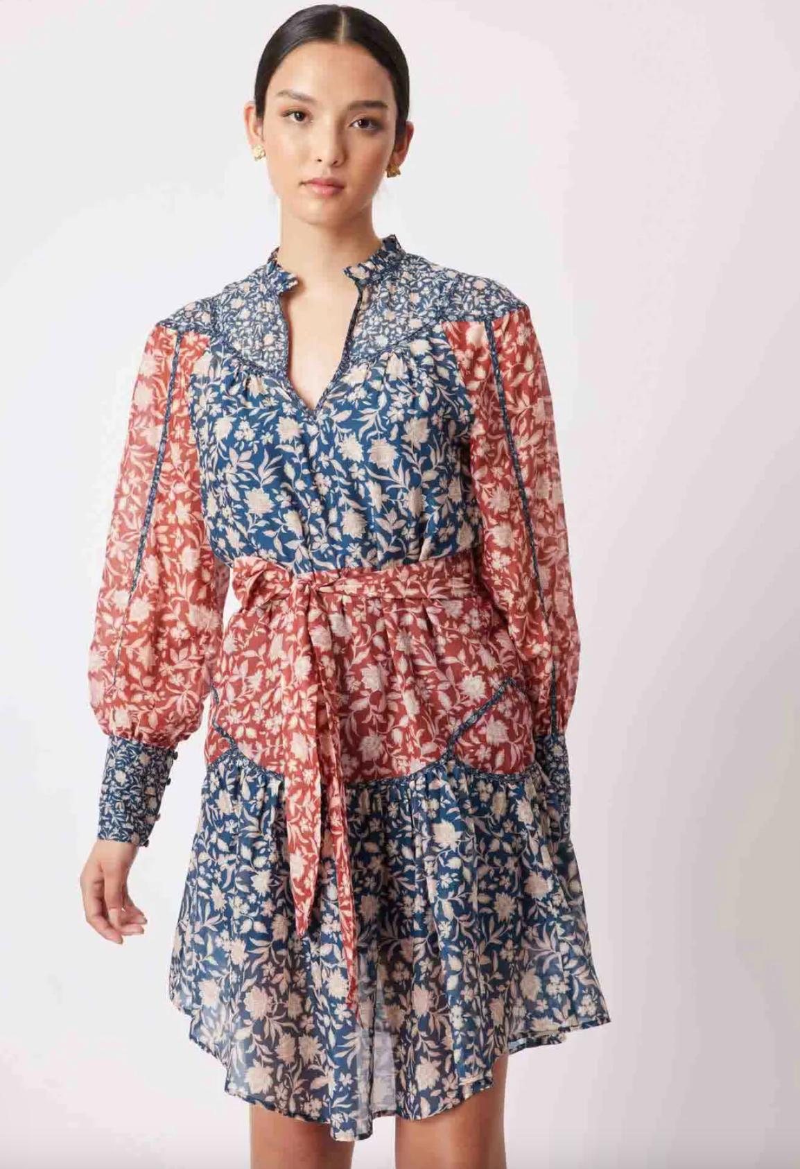 Once Was - Serens Yoke Dress - Loom Flower