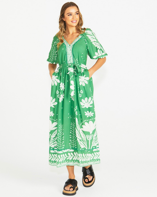 Sass Clothing - Lyndel Dress - Green