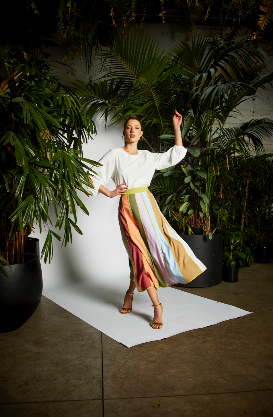 Fate & Becker - Sun Jewel Skirt - Multi Stripe