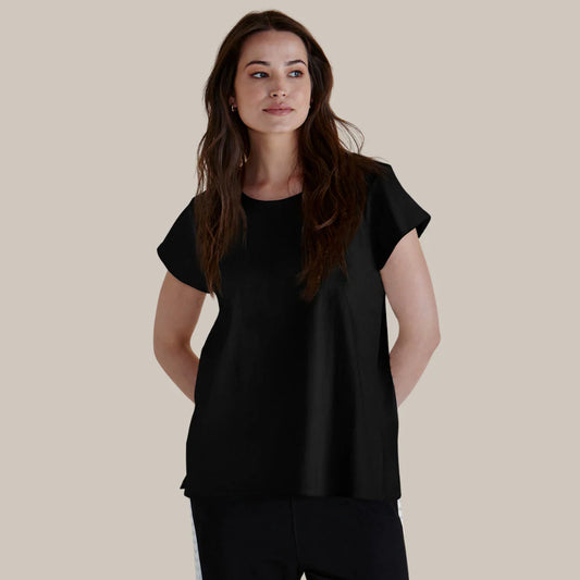 Caia Crew Tee - Black