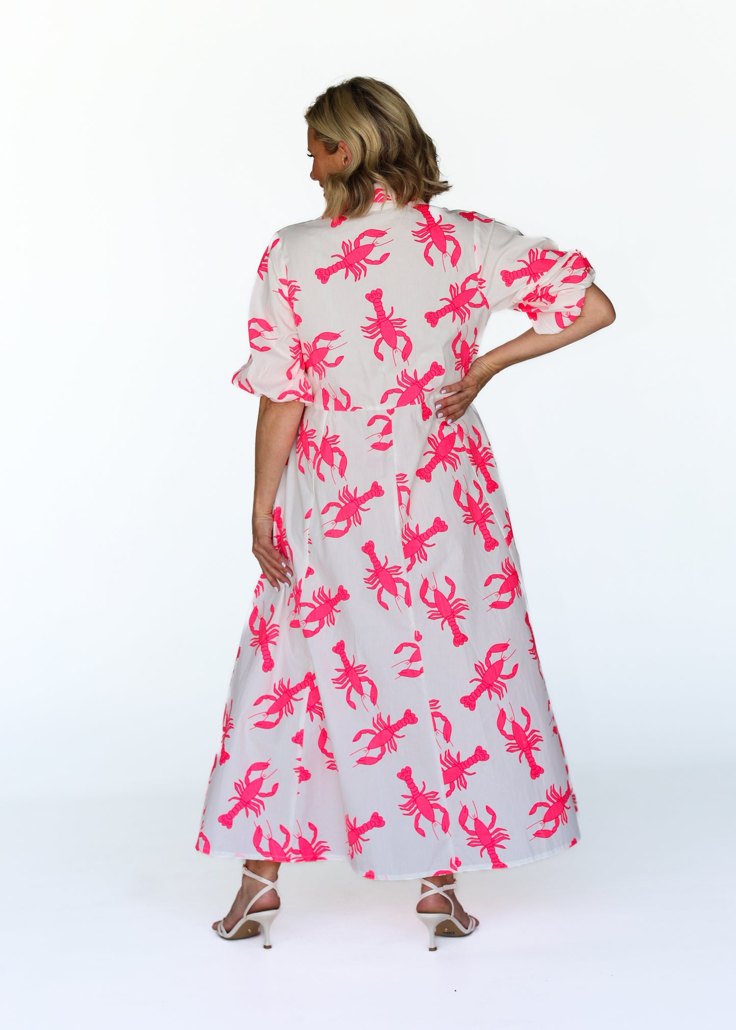 Liv & Milly - Victoria Midi Dress - Lobster