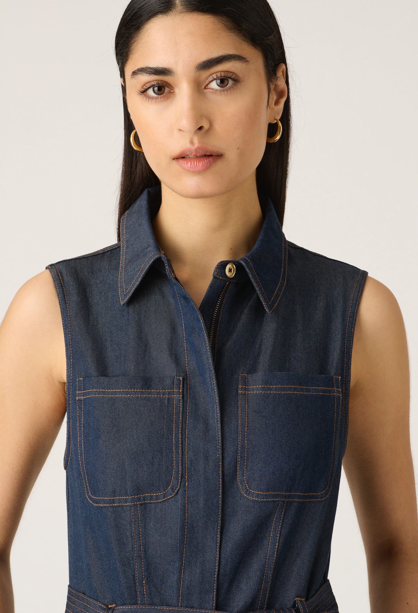 Mos the  Label - Cleo Denim Jumpsuit - Indigo