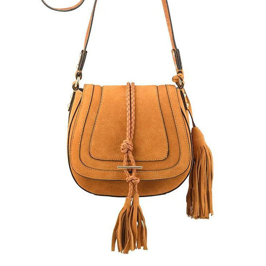 Nikki Williams - 'Harriet' Saddle Bag - Desert Suede