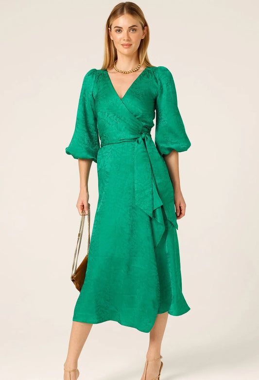 Sacha Drake - Chateau Dress - Emerald Jacquard