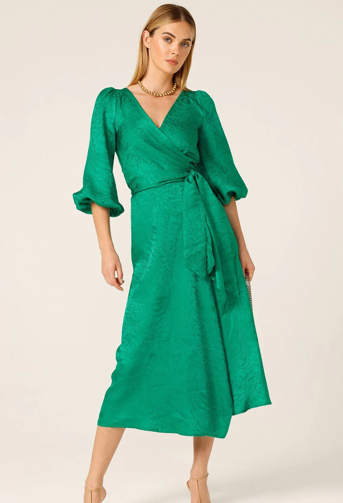 Sacha Drake - Chateau Dress - Emerald Jacquard