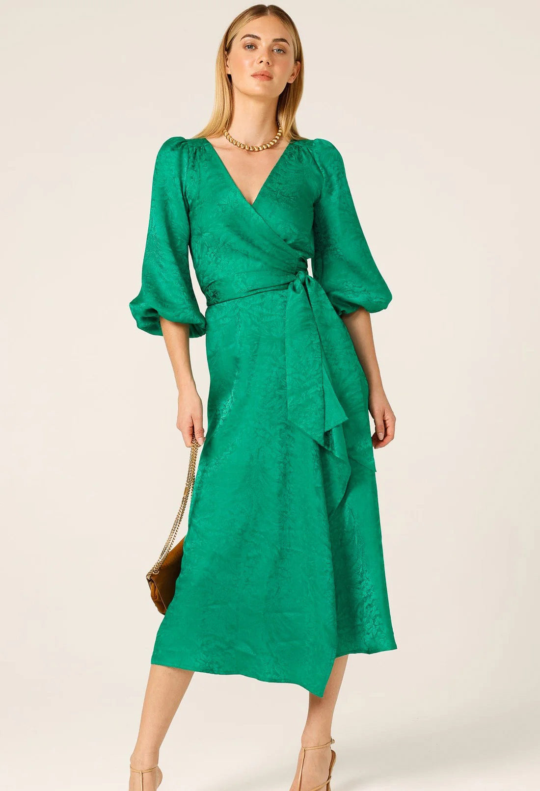 Sacha Drake - Chateau Dress - Emerald Jacquard