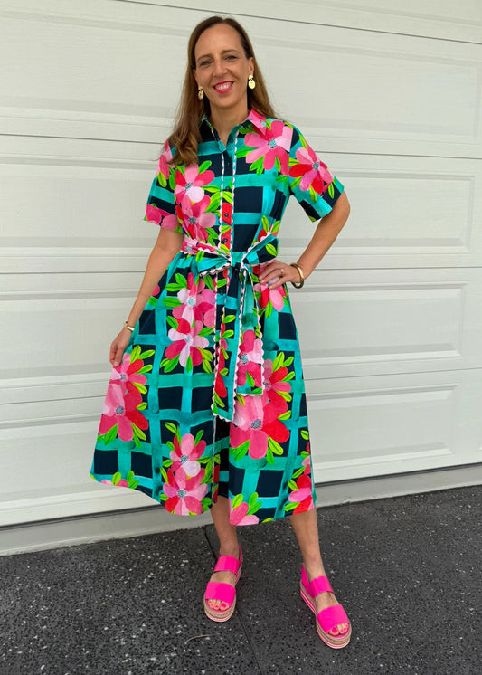 Liv & Milly - Ella Dress - Garden Trellis