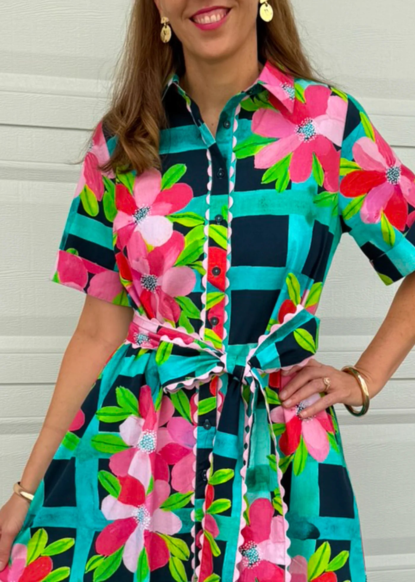 Liv & Milly - Ella Dress - Garden Trellis