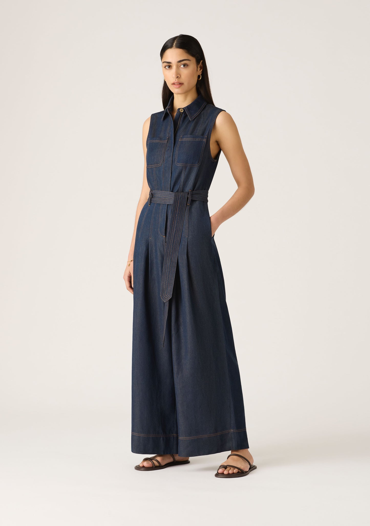 Mos the  Label - Cleo Denim Jumpsuit - Indigo