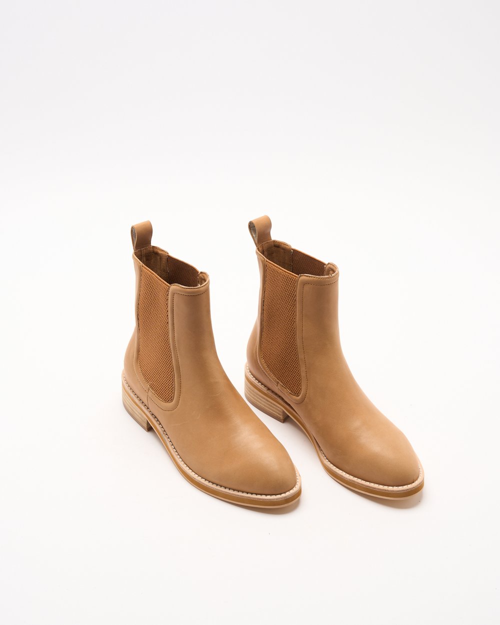 Walnut Melbourne - Cora Leather Boot - Tan