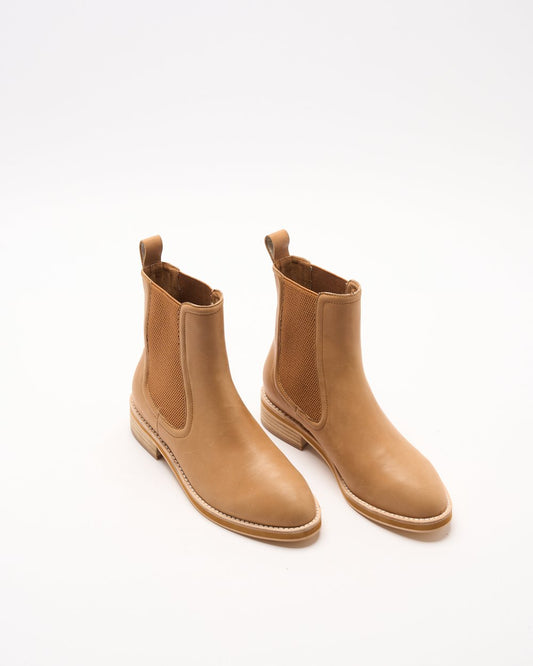 Walnut Melbourne - Cora Leather Boot - Tan