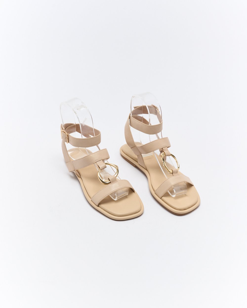 Walnut Melbourne - Rhodes Leather Sandal - Oyster