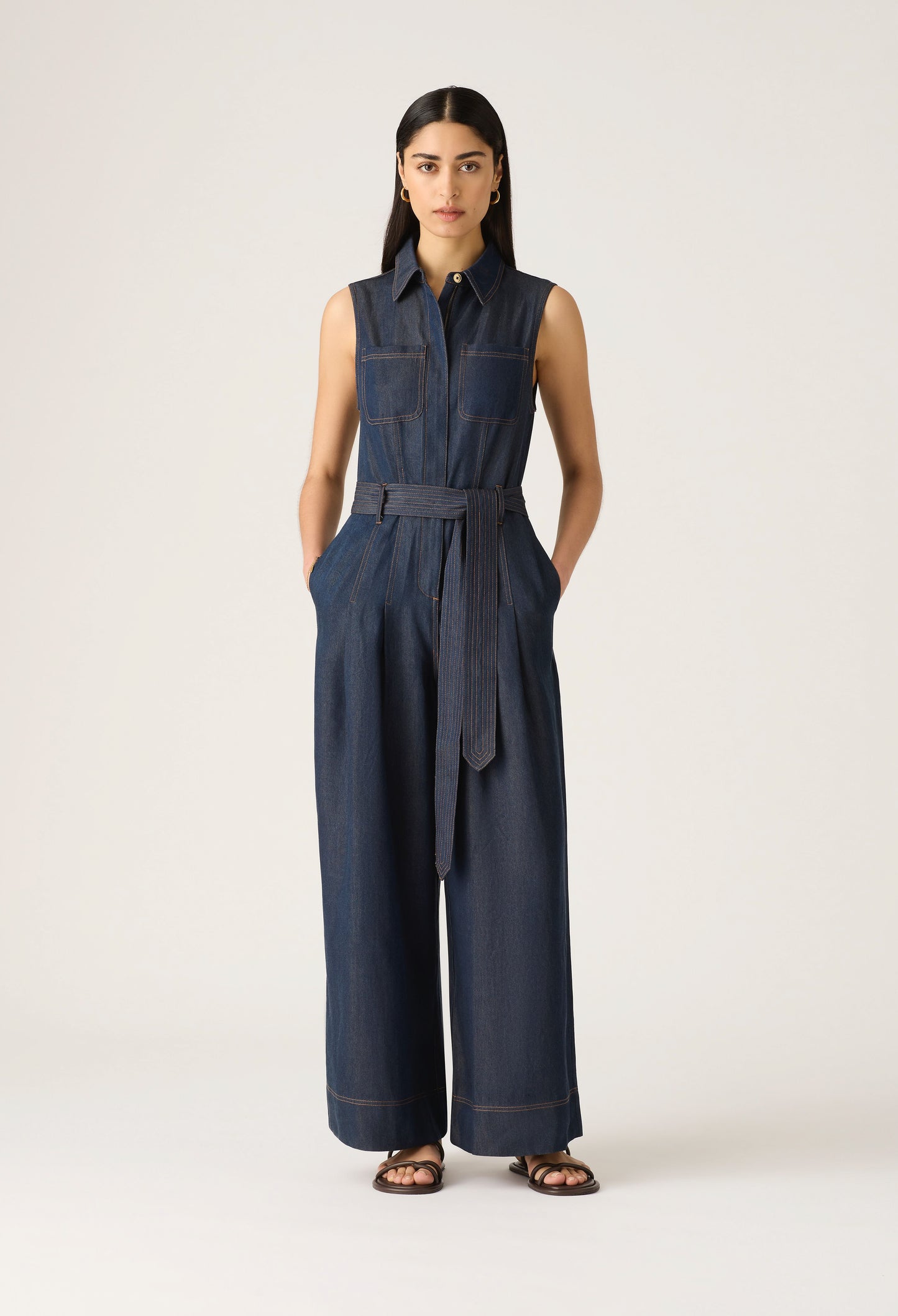 Mos the  Label - Cleo Denim Jumpsuit - Indigo