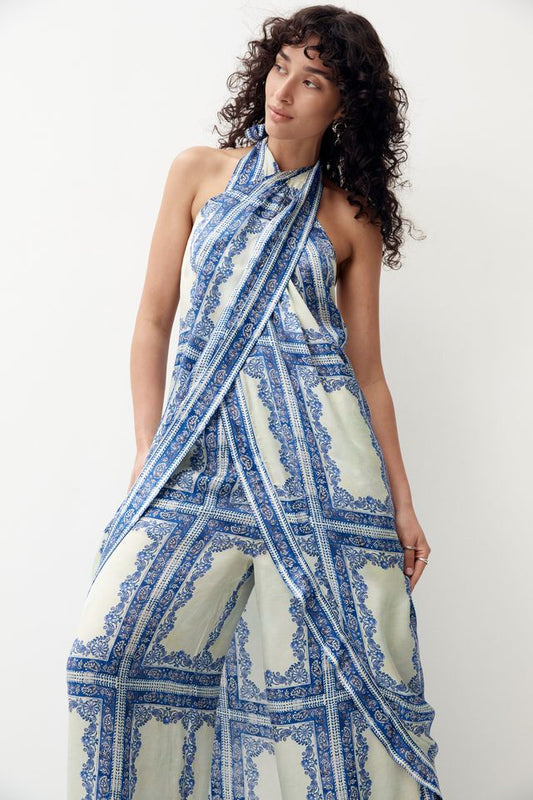 Mos the Label - Jordi Wide Leg Pants - Jordi Print