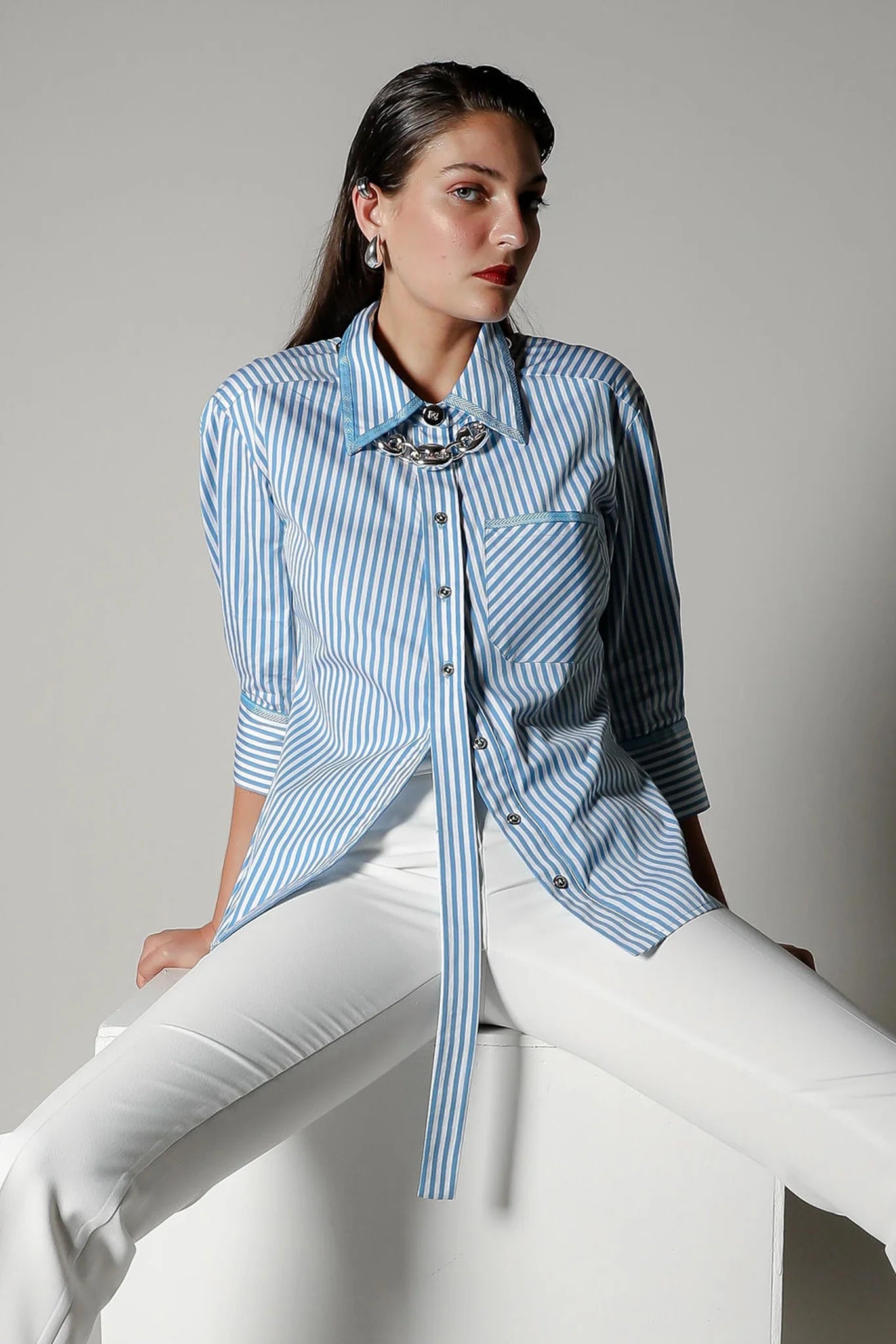Realm Origin - Vera Nova Shirt - Blue Stripe