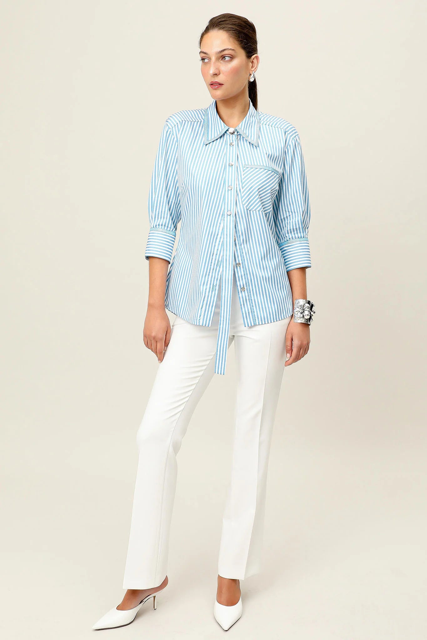 Realm Origin - Vera Nova Shirt - Blue Stripe
