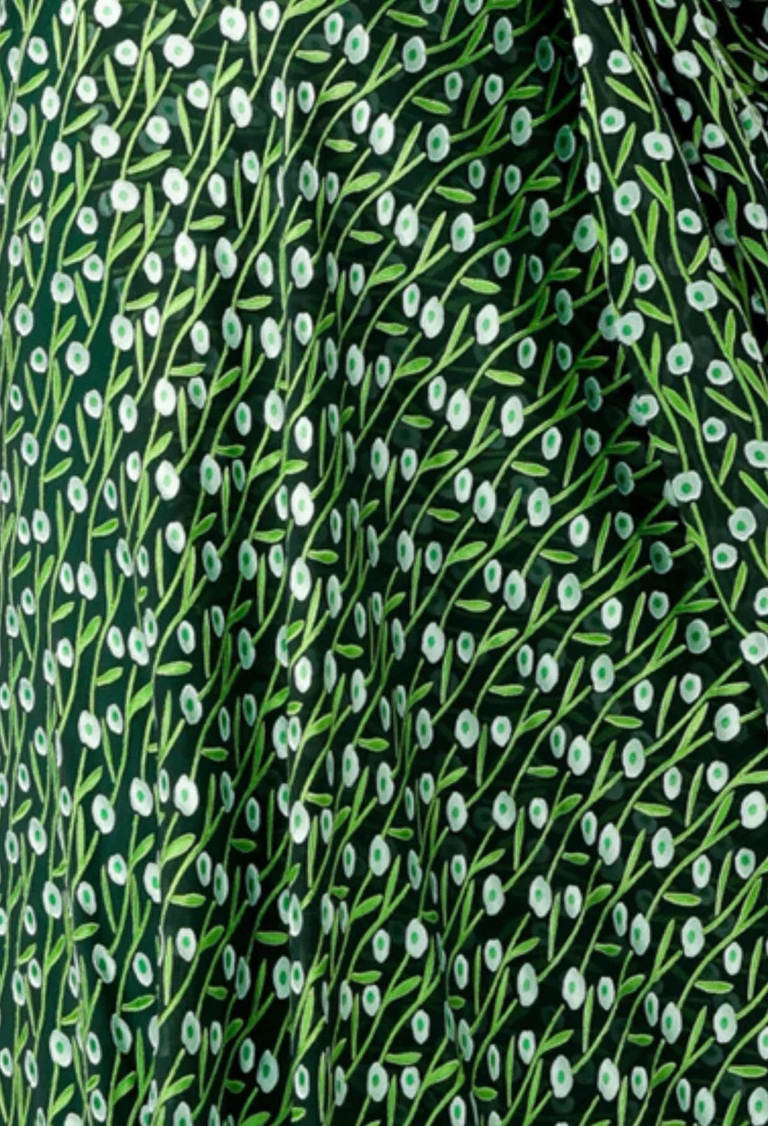 Sacha Drake - Wonderland Midi Wrap Dress - Emerald Poppy